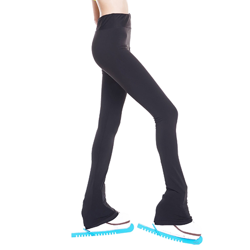 Performance Figure Skating Long Pants - Compression Ice Skating Leggings Sportswear for Girls Women Ladies Traing Practice