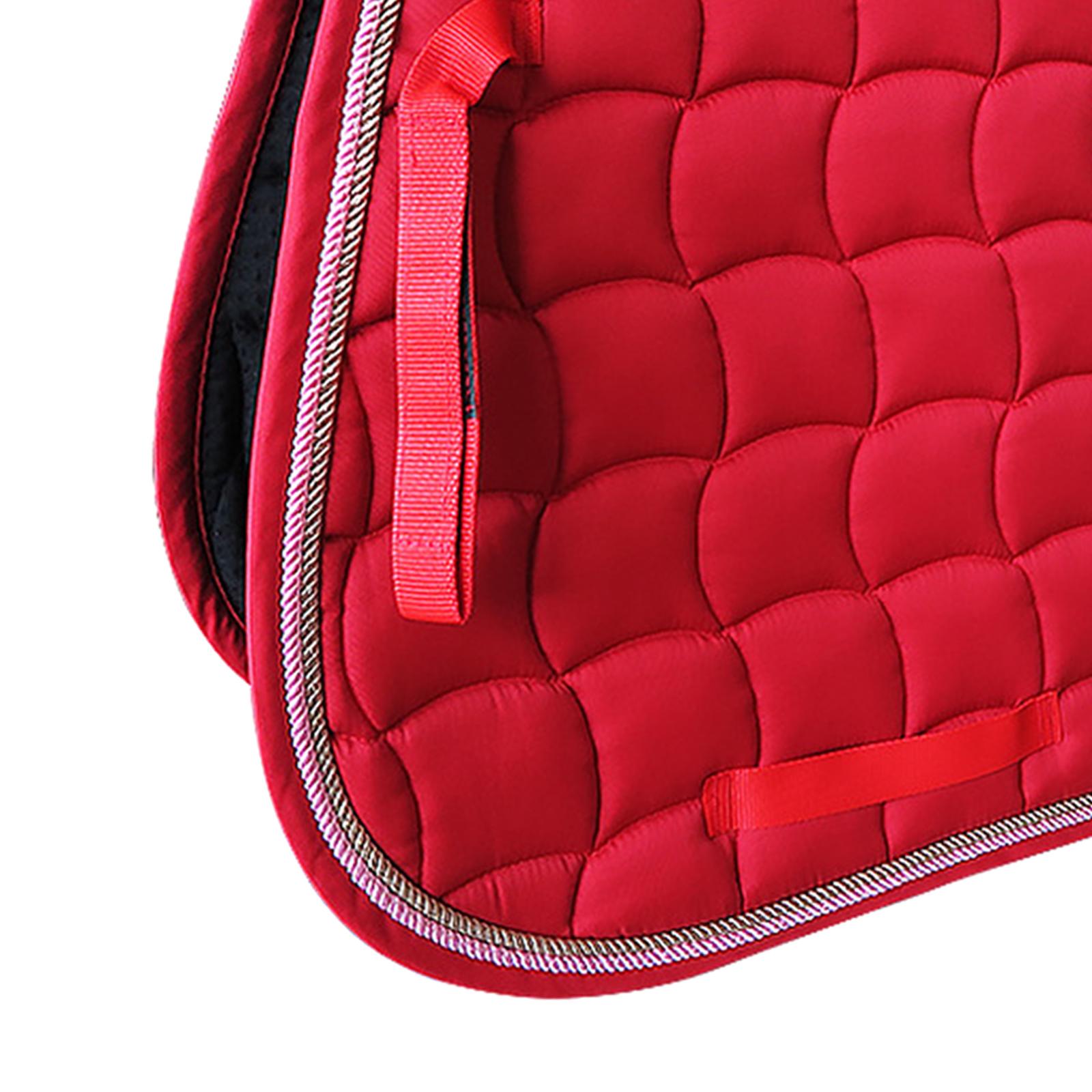 Horse Riding Saddle Pad Breathable Seat Cushion Anti-Slip Saddle Cushion  Soft Cotton For Equestrian Horse Equipment Red