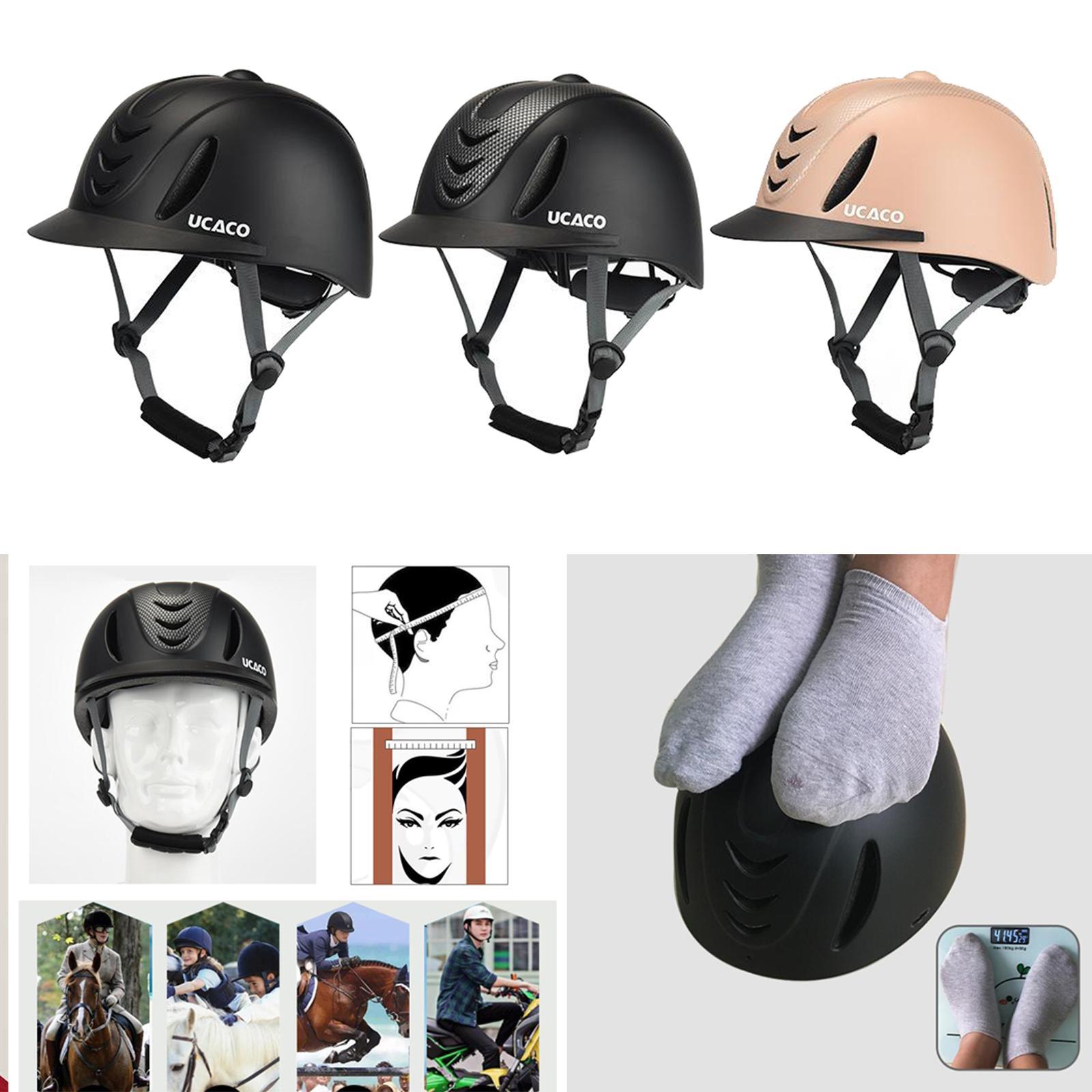 Starter Equestrian Helmet Lightweight Horseback Riding Helmet Ventilated Riding Hat Cover Head Protective Gear CE Certified 