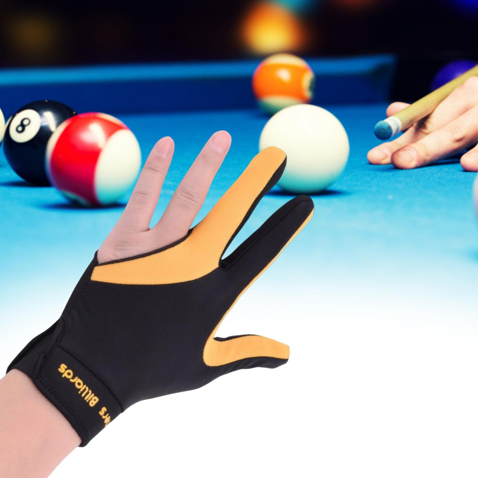 Left Bridge Hand Snooker Billiard Glove Elastic with Anti Skid Pad Quick Dry Unisex Adults Billiard Glove Handwear Universal