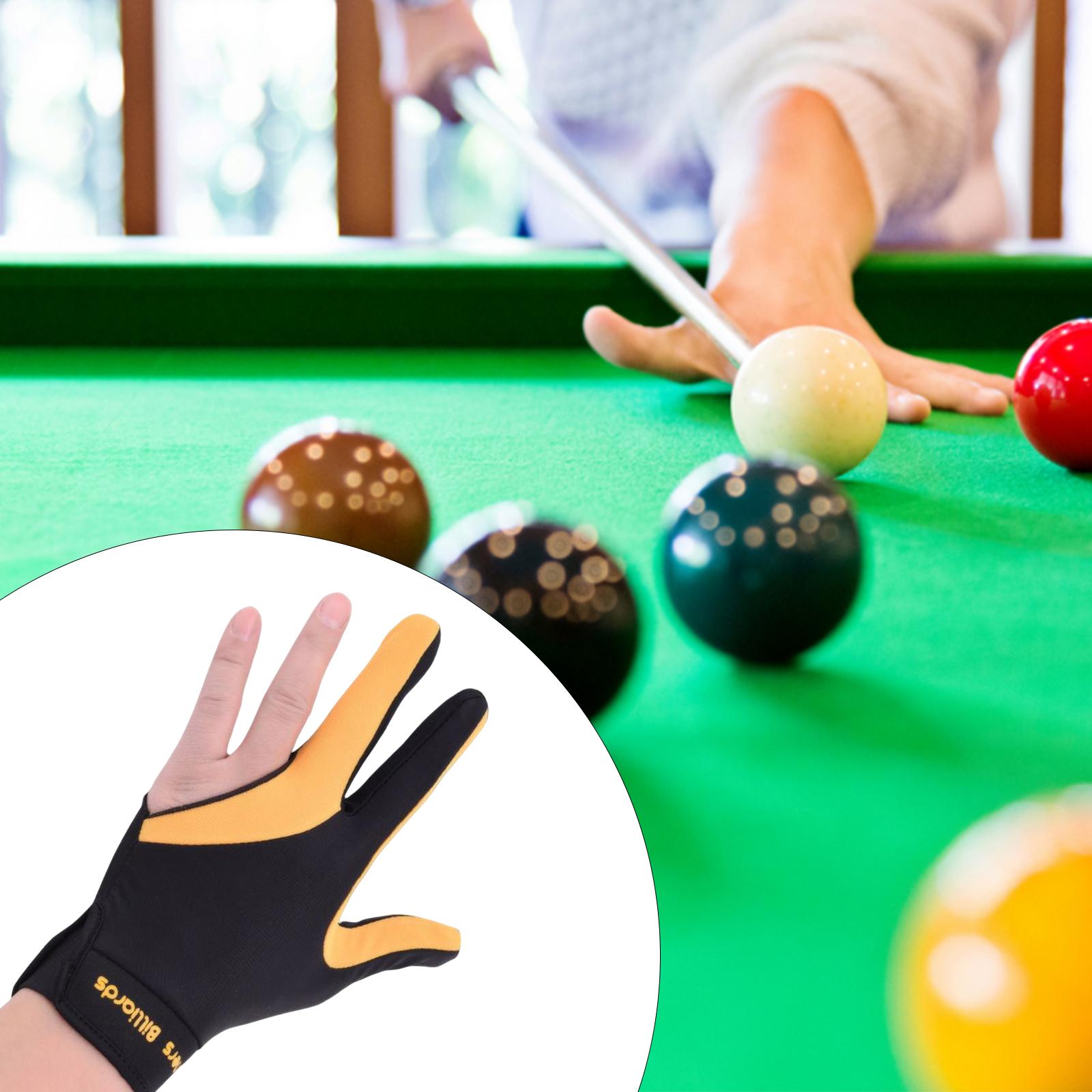 Left Bridge Hand Snooker Billiard Glove Elastic with Anti Skid Pad Quick Dry Unisex Adults Billiard Glove Handwear Universal