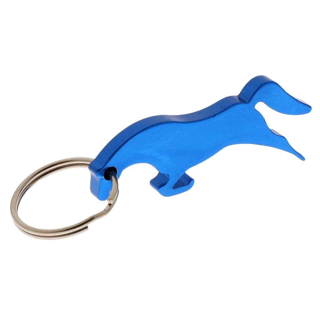 Aluminum Running Horse Pattern Bottle Opener Key Ring Keychain Bag Pendent