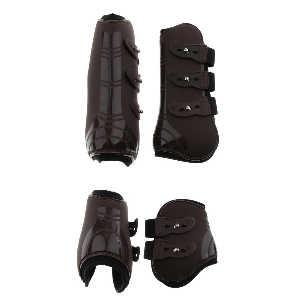 2  Horse Leg Boots Hind Front Leg Tendon Jumping Protective Wrap