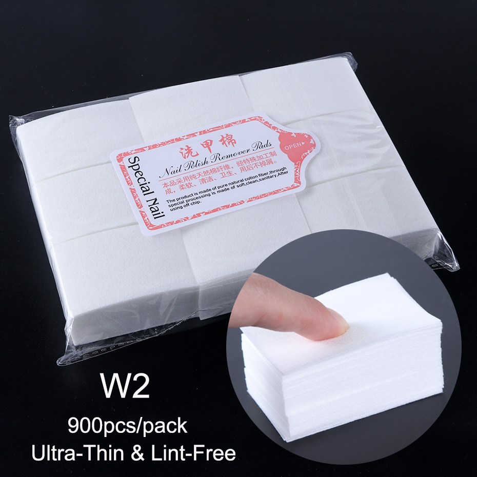900pcs Gel Nail Polish Remover Pads Manicure Lint Free Napkins Soak Off Nail Wipes Cotton Cleaning Varnish Nail Art Tool LY957-1 (4)