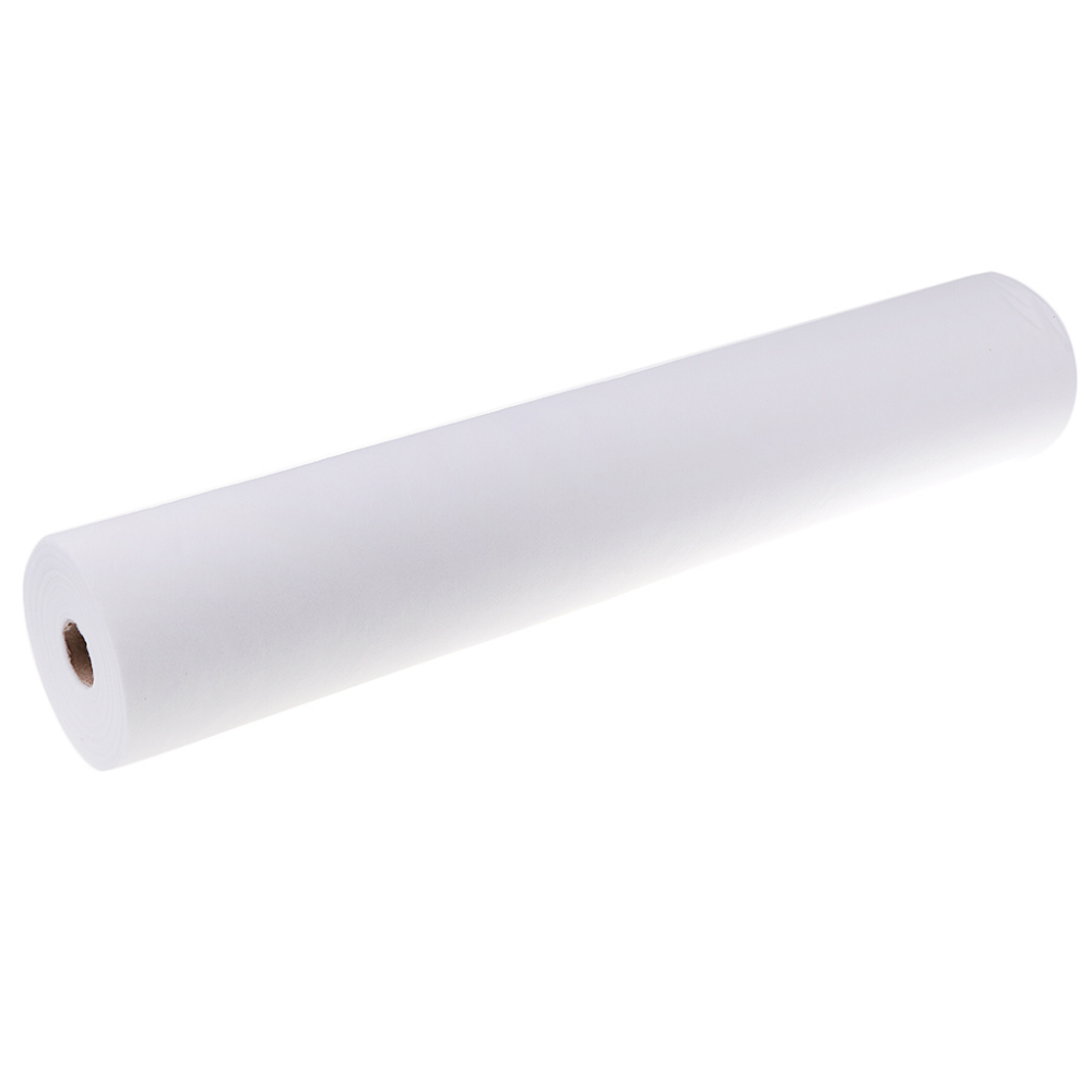 50 Sheets Non-Woven Headrest Paper Roll Spa Salon Massage Bed Table Cover Tattoo Supply- 50x70cm, White