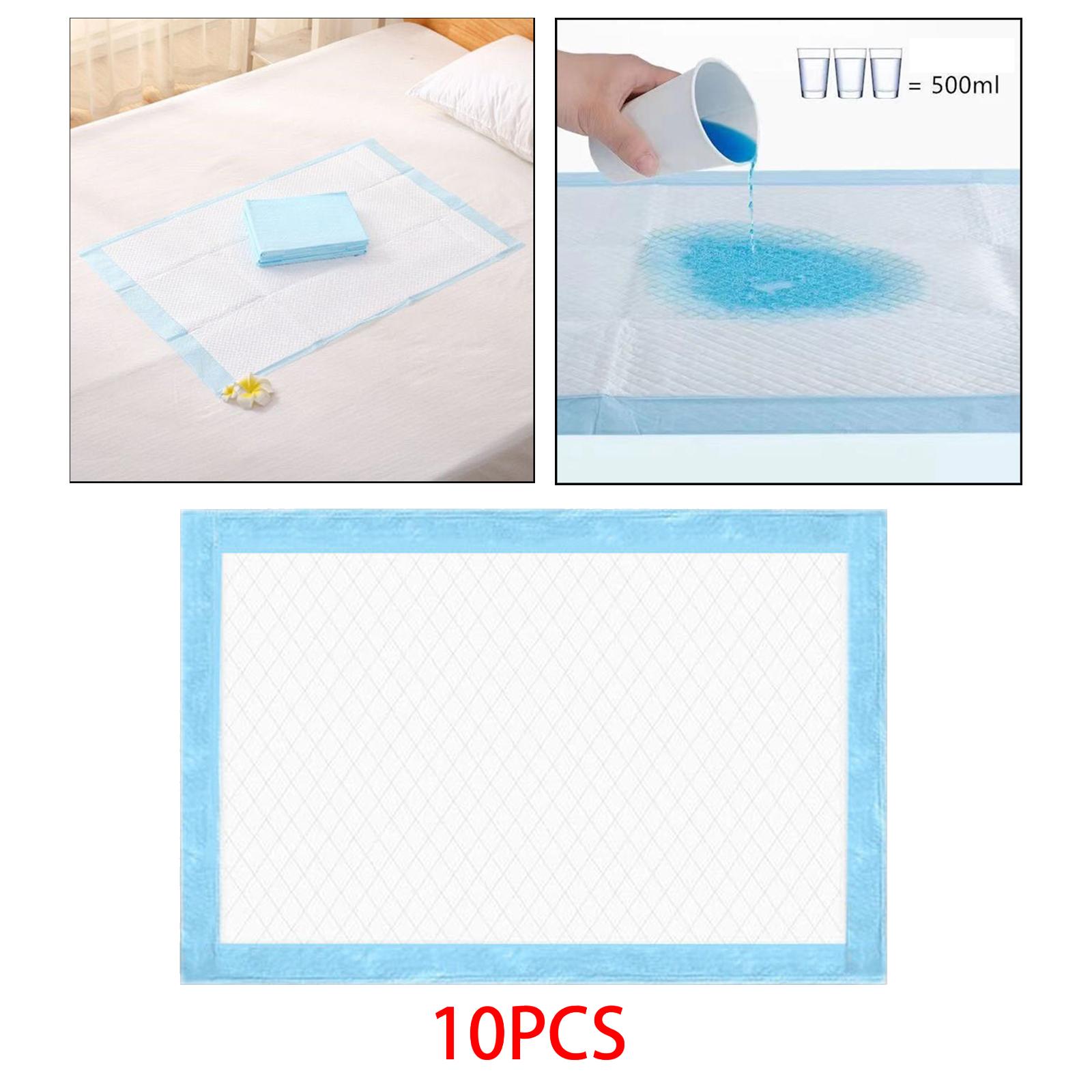 10x Large Disposable Bed Pads Waterproof Breathable Nursing Pads Protection Mats Mattress Protector for Elderly Pets Adults Kids