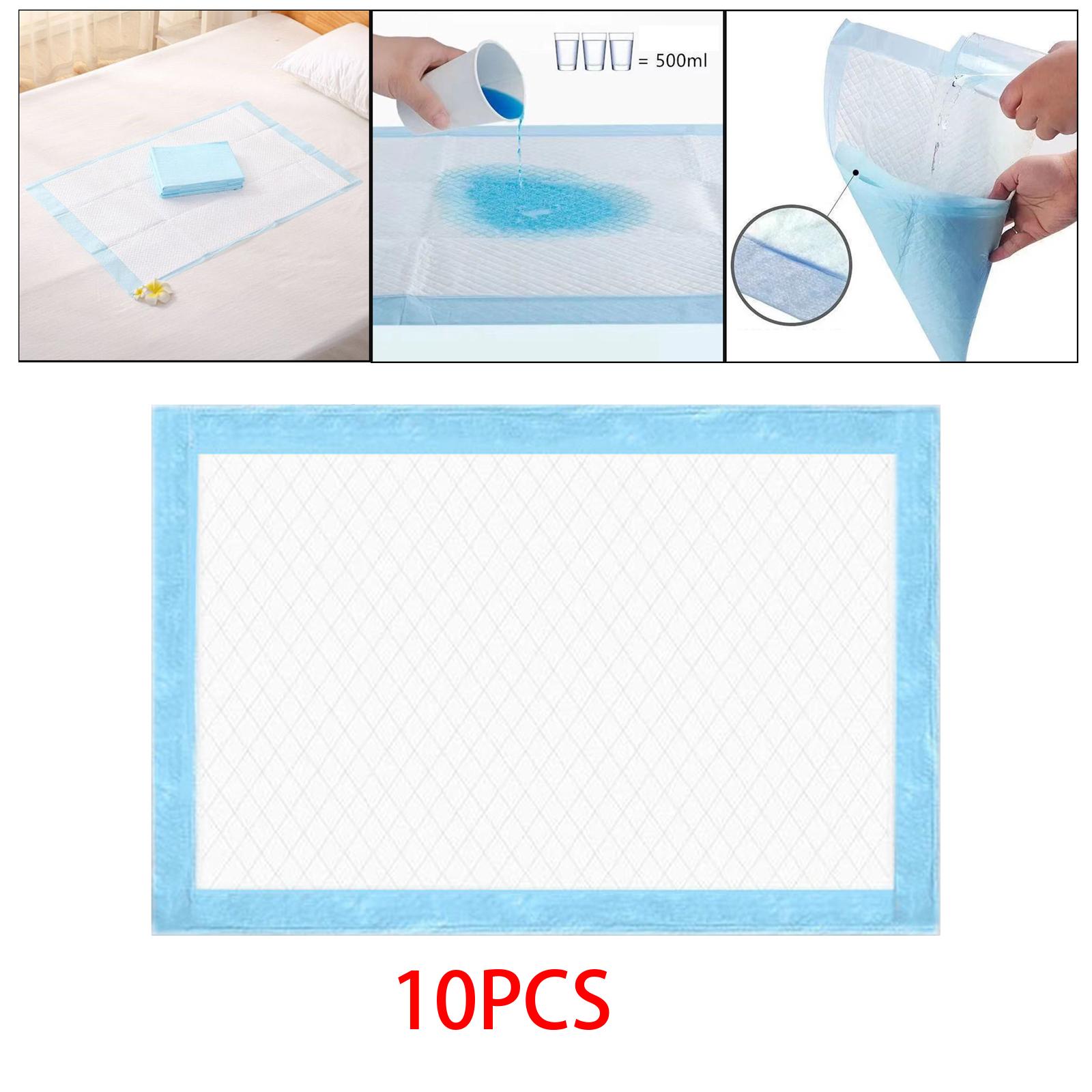 10x Large Disposable Bed Pads Waterproof Breathable Nursing Pads Protection Mats Mattress Protector for Elderly Pets Adults Kids