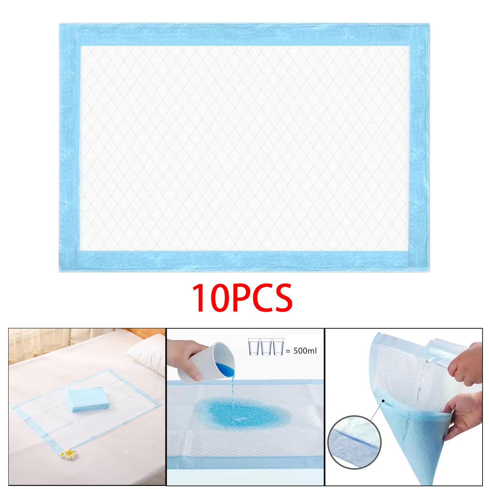 10x Large Disposable Bed Pads Waterproof Breathable Nursing Pads Protection Mats Mattress Protector for Elderly Pets Adults Kids