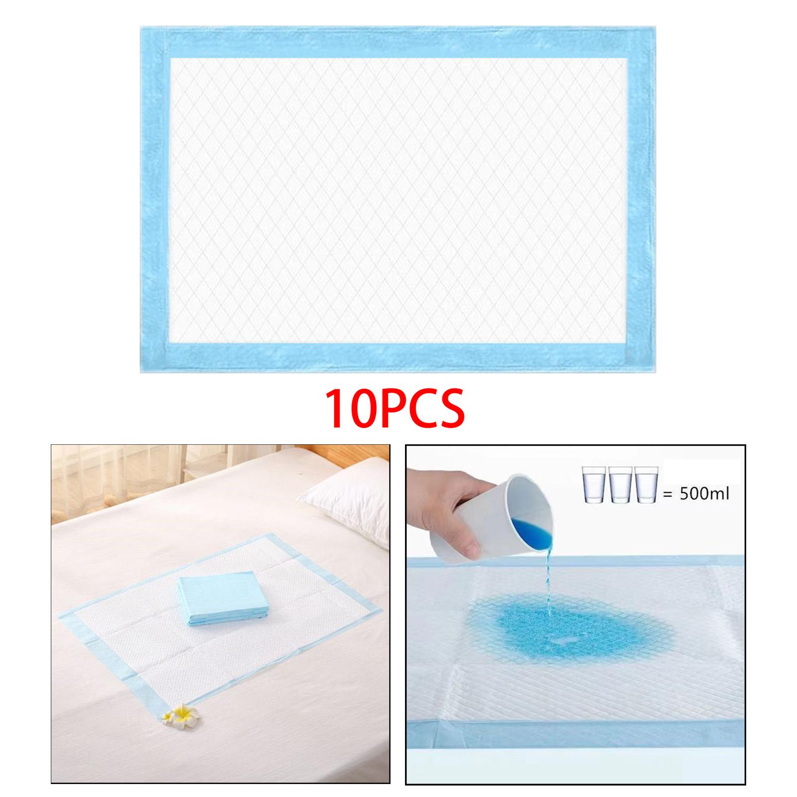 10x Large Disposable Bed Pads Waterproof Breathable Nursing Pads Protection Mats Mattress Protector for Elderly Pets Adults Kids